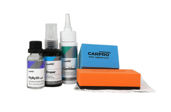 CarPro FlyBy30 Glass Coating Full Kit pełny zestaw do aplikacji niewidzialnej wycieraczki 20 ml