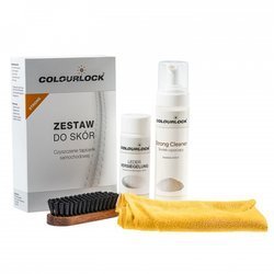 Colourlock Strong kompletny zestaw 4 produktów do czyszczenia i zabezpieczania skóry w aucie