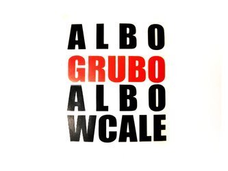 Naklejka Albo grubo albo wcale 10cm