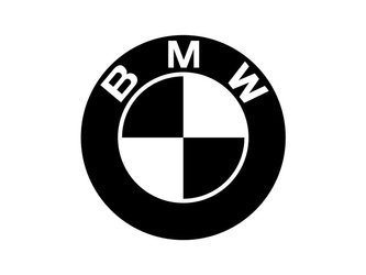 Naklejka Logo BMW 15cm biała