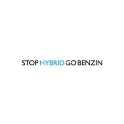 Naklejka Stop Hybrid Go Benzin 30cm