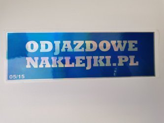 Slap Odjazdowenaklejki Niebieski 19cm